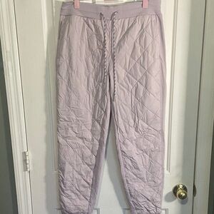 Athleta Lavender Quilted Joggers